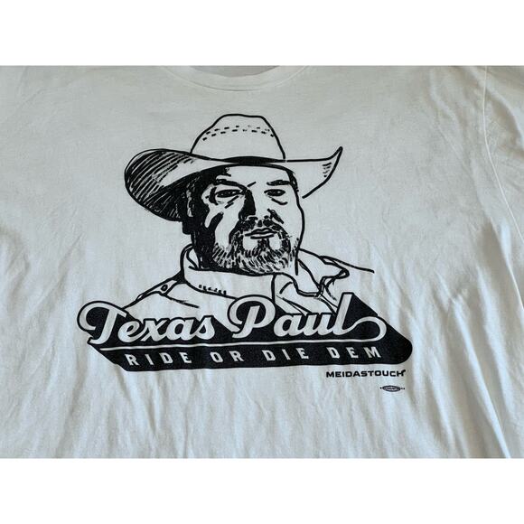 Vintage TEXAS PAUL Ride Or Die Dem T-Shirt Made In USA Size XL - Picture 2 of 6